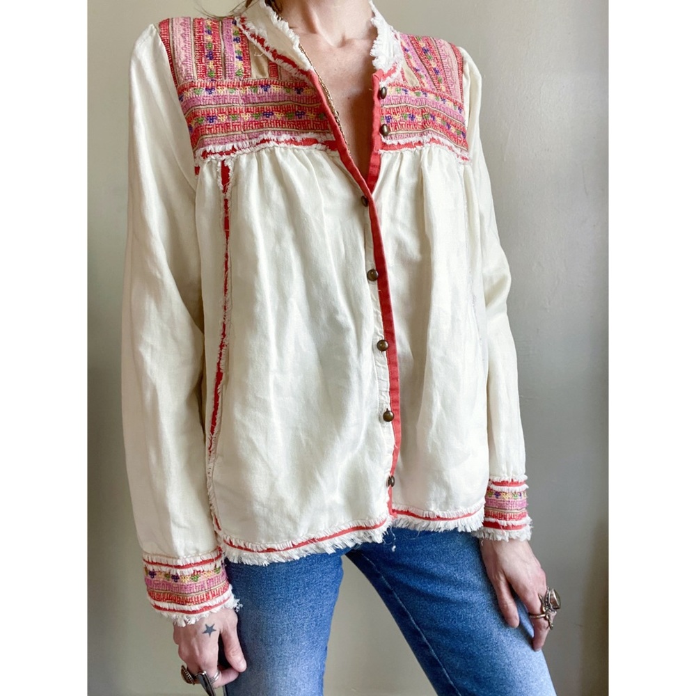 NWOT free people embroidered jacket